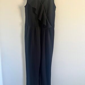 Spense Black Classic Jumpsuit with Straight-Leg Silhouette